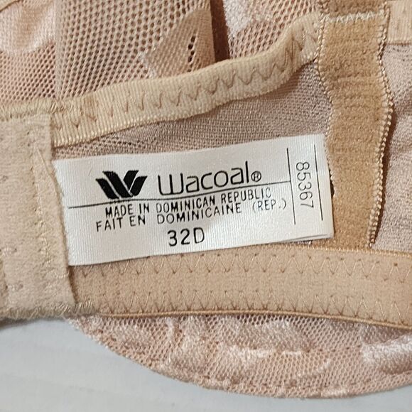 NWT Wacoal Womens Awareness Bra Size 32D Natural Nude Underwire Mesh Lined 85367 - Picture 7 of 9